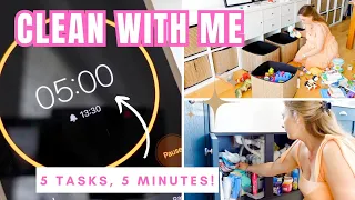 5 x 5 SPEED CLEANING METHOD | CLEAN WITH ME | CLEANING HACK! | ELLIS SARA SMITH