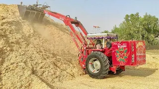 Tractor Attachment, Massey Ferguson Tractor attach hydraulic loader || longest tractor loader