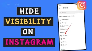 How to hide visibility on instagram 2023 | Turn your Instagram Activity Status on or off