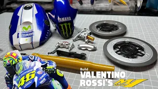 Build Valentino Rossi's YZR - M1 Motorcycle - Pack 2 - Stage 3-6