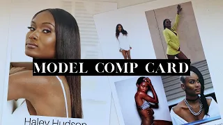 How To Make a Model Comp Card | For Free & At Home.