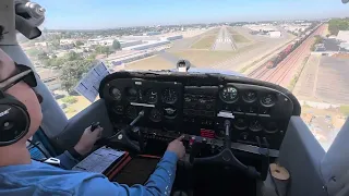 Landing at Fullerton Airport in a Cessna 172