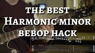 Harmonic minor bebop hack with tabs