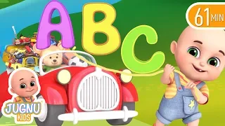 abc song with car | Phonics song - Alphabet Song learning for kids | Jugnu Kids Nursery Rhymes