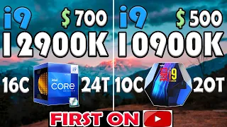 Core i9 12900K vs Core i9 10900K | RTX 3090 - TEST IN 10 GAMES