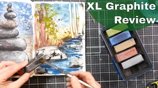 Derwent XL Graphite Blocks Review & Demo