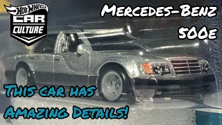 Hot Wheels Car Culture (Canyon Warriors) Mercedes-Benz 500e Review and Showcase! “Amazing details!”