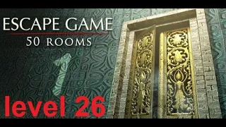 [Walkthrough] Escape Game 50 rooms 1  level 26 - Complete Game
