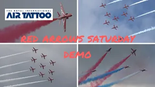 RAF Red Arrows Saturday Demo .. RIAT 2019 (4K)