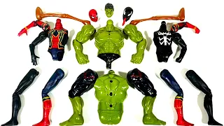 Merakit Mainan Spider-Man VS Siren Head VS Hulk Smash VS Miles Morales Avengers Superhero Toys