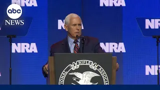 Pence speaks at NRA convention, gets mixed reception | ABCNL