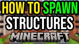 How To SPAWN STRUCTURES In Minecraft PS/Xbox/PE! - WITHOUT MODS!