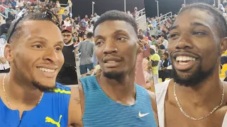 Lyles, Kerley, de Grasse React To Doha 200m Race