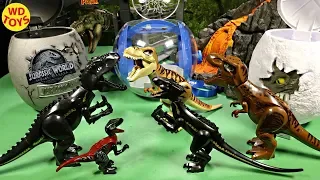New Lego 14 Jurassic World  Knockoff Fallen Kingdom  and Original Dinosaur Toys T-Rex Vs Indoraptor