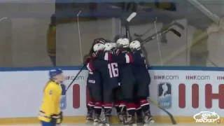 2018 U18WWC Highlights - USA 2, Sweden 1