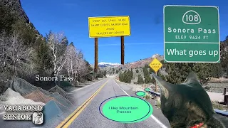 Discover Serene Beauty: Driving Over Sonora Pass on California's Hwy 108 West - Ultra Scenic Drive!