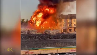 Ottawa: Pre-arrival viewer video of major Kanata townhouse complex blaze 10-6-2021