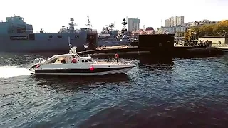 Philippine Navy BRP Tarlac (LD 601) with the Russian Navy Kilo class Submarine pt. 1