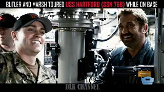 Gerard Butler of "Hunter Killer" Meets Real U.S. Navy Submariners
