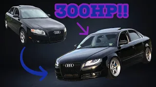 Building A 300HP Audi A4 In 10 MInutes!