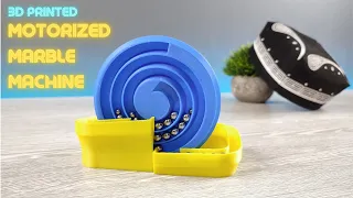 3D Printed Satisfying Marble Run Machine - Motorized Marblevator - 3D Printing Ideas