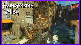 Fallout 4 modded - Hangmans Alley Settlement Build with Mods - 01