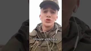 Rus askerlerin 'Ses ver adana zirveden selam' şarkısını söylediği anlar sosyal me