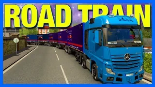 Crashing a Road Train in Euro Truck Simulator 2