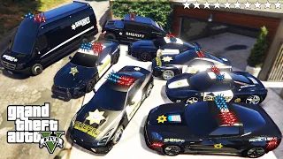 GTA 5 - Stealing RARE SHERIFF VEHICLES with Franklin! (Real Life Cars #113)