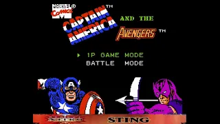 Captain America and the Avengers - No Ugrade Power level, No Death Run (NES, By Sting)