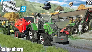GRASS Baling in the Rain with KUHN SB 1290 iD Silage Special│Galgenberg│FS 22│2