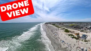 Wildwood Beach Day Via Drone 2023