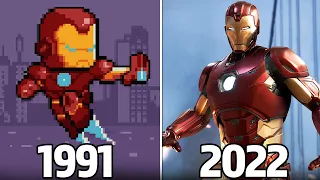 Evolution of Iron Man Games 1991 - 2022  (iron man gameplay hulk marvel mcu no way home)