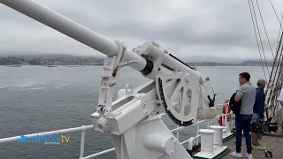 VALMIÑORTV - Visita al Juan Sebastián de Elcano y Homenaje a la Armada Española en Baiona