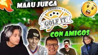 ¿Qué youtuber ganará más?😳🤑| Maau juega Golf it con amigos ft. Johnny Ded
