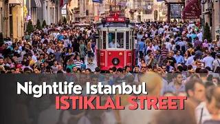 Nightlife Istanbul Turkey Istiklal Street  | November 2022 | Walking Tour 4k