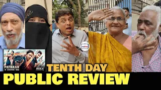 Pathaan TENTH DAY Public Review | Blockbuster Run Continues | Shah Rukh Khan | Day 10 Maratha Mandir