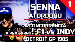 Bernie quis fazer o super bowl do automobilismo F1vs INDY. 10 milhões de prémio.  GP de Detroit 1985