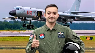 Defend China! Mutfa, the first Xinjiang Uyghur pilot of the Chinese Air Force's H-6K