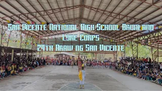 San Vicente National High School Drum and Lyre Corps during the 24th Araw ng San Vicenter