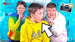 PHOTOBOMB﻿ PRANK on 100 Fans with LITTLE BROTHER!