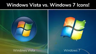 Windows Vista and Windows 7 Icon Comparison! (And a 100 Subscriber Special Image!)
