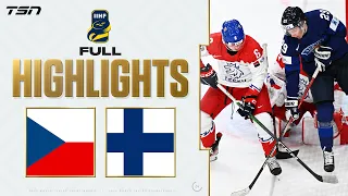 Czechia vs. Finland FULL HIGHLIGHTS -- 2024 World Junior Championship Bronze Medal Game