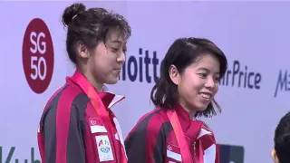 Aquatics Diving Synchronised Platform Women Victory Ceremony Day 2 28th SEA Games Singapore 2015 720