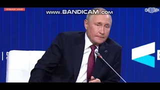 В край обнаглевший Федя Лукьянов перебивает Путина и указывает ему что нужно делать