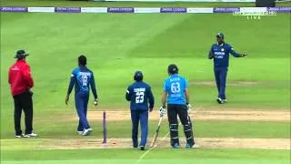 Controversial dismissal of ENG batsman Jos Buttler by Sri Lanka's Senanayake