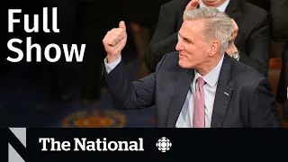 CBC News: The National | U.S. Speaker elected, Damar Hamlin, Mexico cartel violence