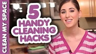 5 Quick & Handy Cleaning Hacks! Easy Ideas How To Clean That Save Time & Money (Clean My Space)