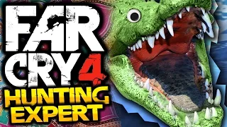 Far Cry 4: Hunting Expert! - #4 - CROCODILES! - (FC4 Funny Moments)