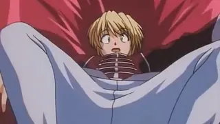 Kurapika slips on furniture